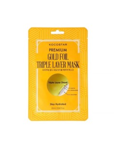 Kocostar Premium Gold Foil Triple Layer Mascarilla