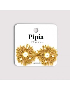 Pendientes Sol Perla