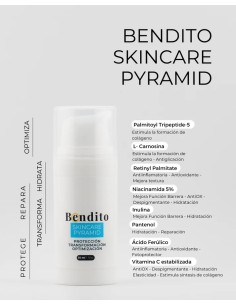Bendito Skincare Pyramid. Emulsión concentrada ligera Todo en Uno que protege, repara y rejuvenece 2