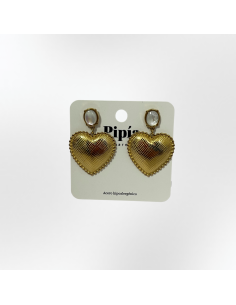 Pendiente Corazón Dorado 2
